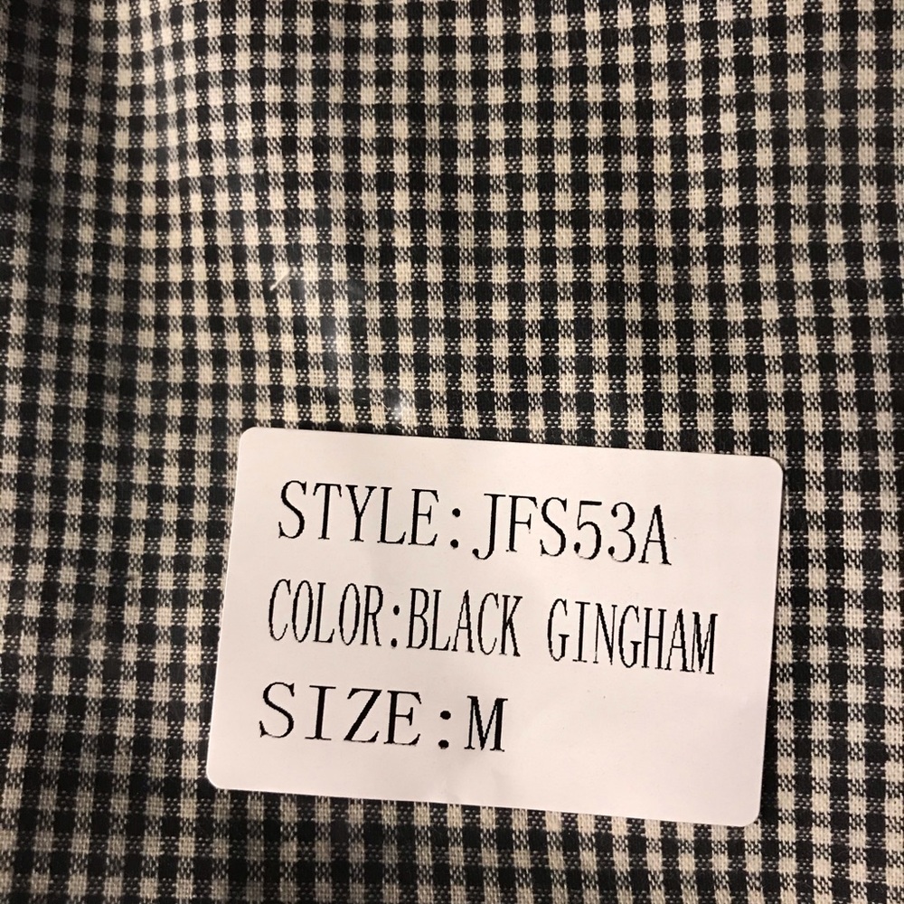 POL Asymmetrical skirt B&W Gingham - Picture 7 of 9